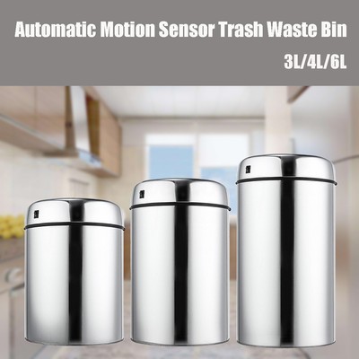 Stainless Steel Touch-Free Sensor Automatic Touchless Waste Bin Trash Kitchen