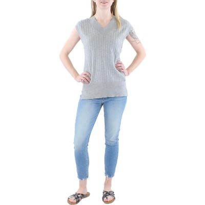 Женский повседневный жилет City Studios из серого трикотажа без рукавов для юниоров S BHFO 8420