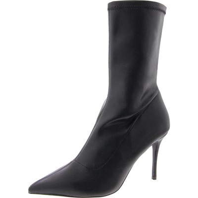 Steve Madden / женские черные сапоги до середины икры в глазури Shoes 9 Medium (B,M) BHFO 9593
