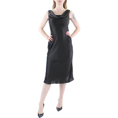 Женское черное драповое длинное платье Marina для коктейлей и вечеринок XS BHFO 9092