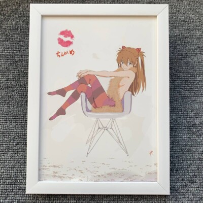 Neon Genesis Evangelion Asuka Gravure Art Poster 2L Size Frame Standing Type
