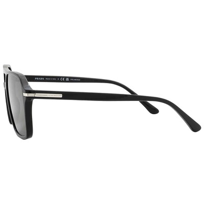 Pre-owned Prada Polarized Green Navigator Men's Sunglasses Pr 20ys 1ab03r 55
