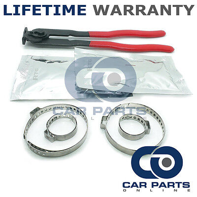 CAR ATV FITS 99% OF VEHICLES CV BOOT CLAMPS X2 GREASE X2 & EAR PLIERS