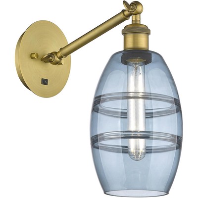 Innovations Lighting 317-1W-BB-G557-6BL Ballston Vaz Wall Sconce Brushed Brass