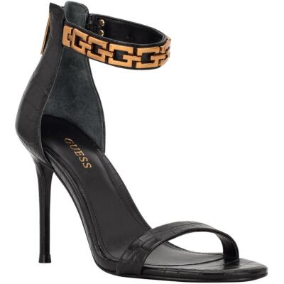 

Женские туфли-лодочки Guess Kaida из искусственной кожи с ремешком на щиколотке и открытым носком BHFO 9161, Черный, Kaida