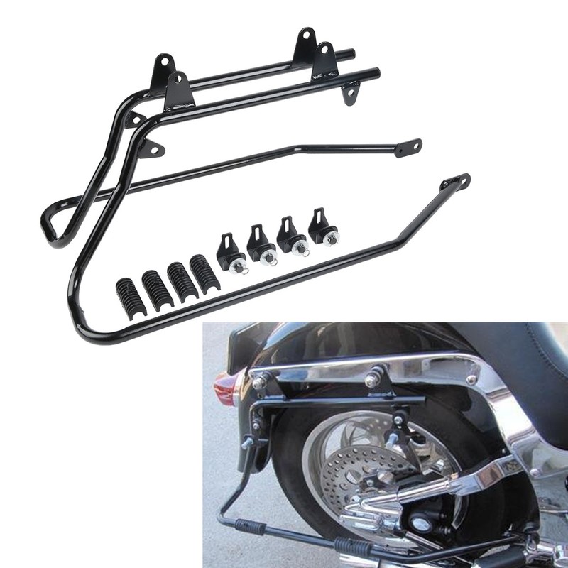 Saddle Bag Saddlebags Conversion Brackets Fits For Harley Davidson Softail 8413 eBay