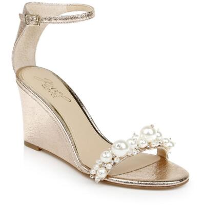 Женские туфли-лодочки Laurence Gold от Jewel Badgley Mischka 8 среднего размера (B,M) BHFO 6033