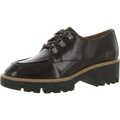 

Donald J. Pliner Женские коричневые лоферы Evans 6 Medium (B,M) BHFO 2807, Dark brown/crinkle patent, Evans