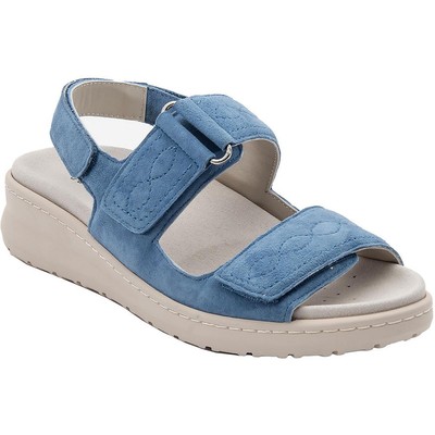David Tate Womens Key Blue Slingback Sandals 9 Extra Wide (E+, WW) BHFO 8585
