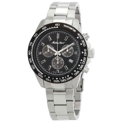 Мужские часы Mathey-Tissot с хронографом и черным циферблатом H9010CHAN