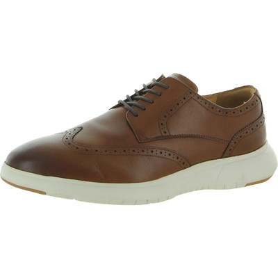 Мужские оксфорды Florsheim с мягкой стелькой из натуральной кожи Dash Leather Wingtip BHFO 1173