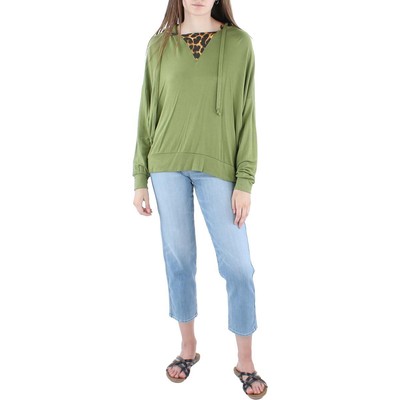 

Женская зеленая футболка с капюшоном Anthropologie Maronie  BHFO 6773, Зеленый