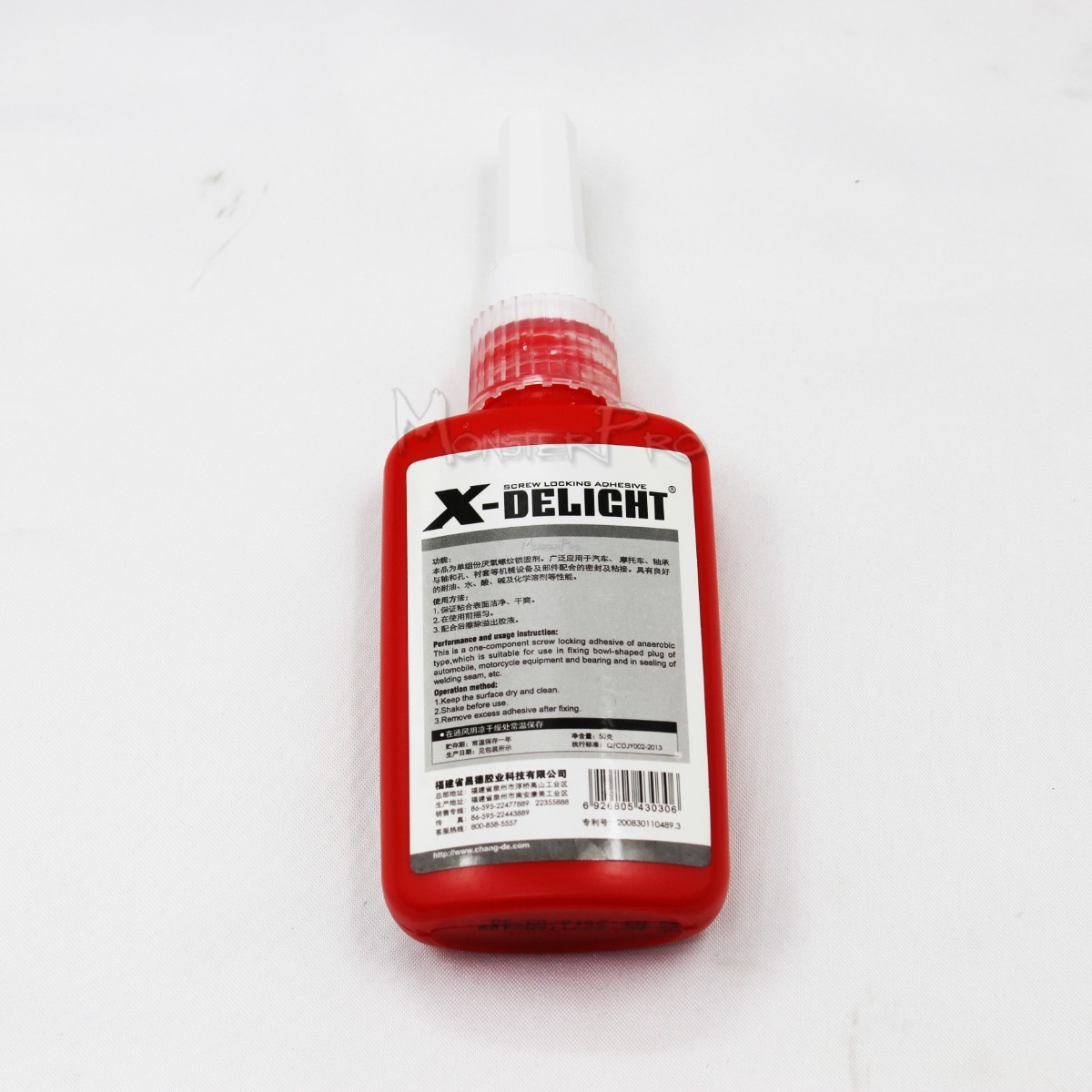 10X High Strength Anaerobic Red Liquid Adhesive 4 Thread Screw Locking