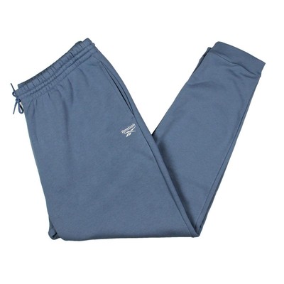 

Мужские синие флисовые удобные брюки для бега Reebok, домашняя одежда  BHFO 1851, Blue slate
