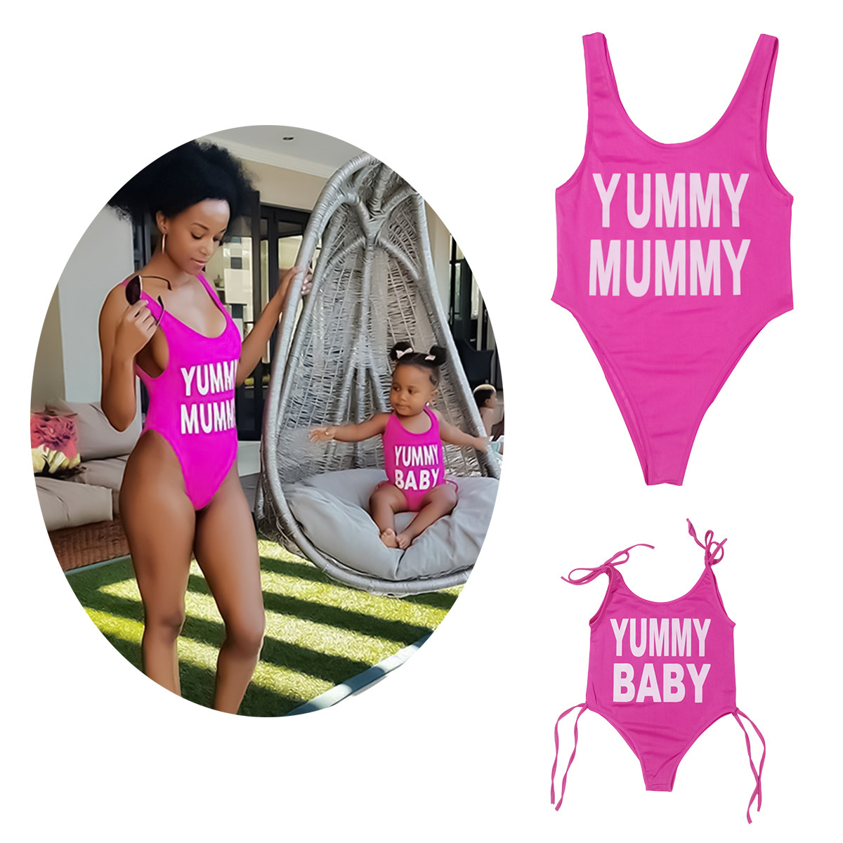 mummy and baby swimwear