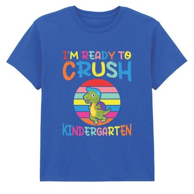 Im Ready To Crush Kindergarten Kids T-Shirt Dinosaur Back To School Tee