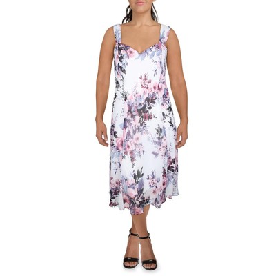 Женское белое коктейльное и вечернее платье Connected Apparel Plus 16W BHFO 4850