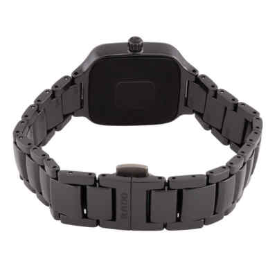 Pre-owned Rado True Quartz Diamond Black Dial Ladies Watch R27080722