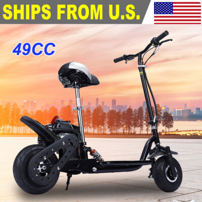 New Fast 2024 Blaze 49cc 2-Stroke All-Terrain Gas Motor Scooter - Black