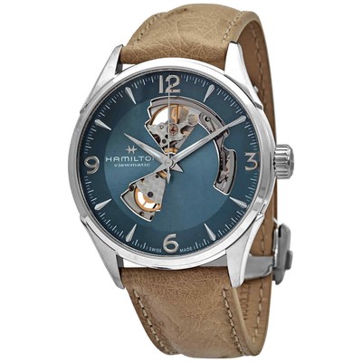 Мужские часы Hamilton Jazzmaster Open Heart с автоматическим синим циферблатом H32705842