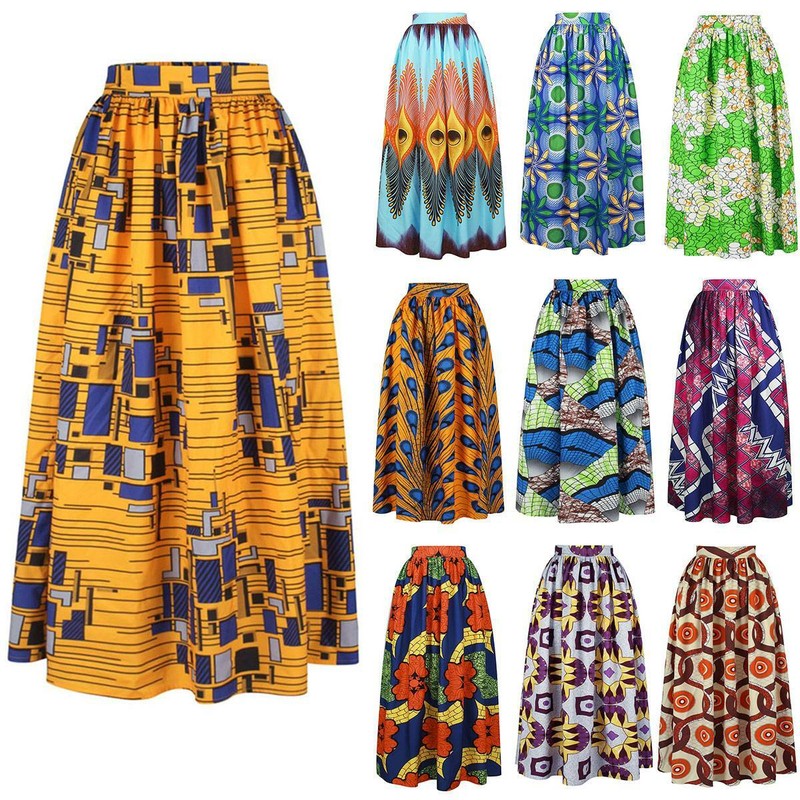 african print maxi skirt uk