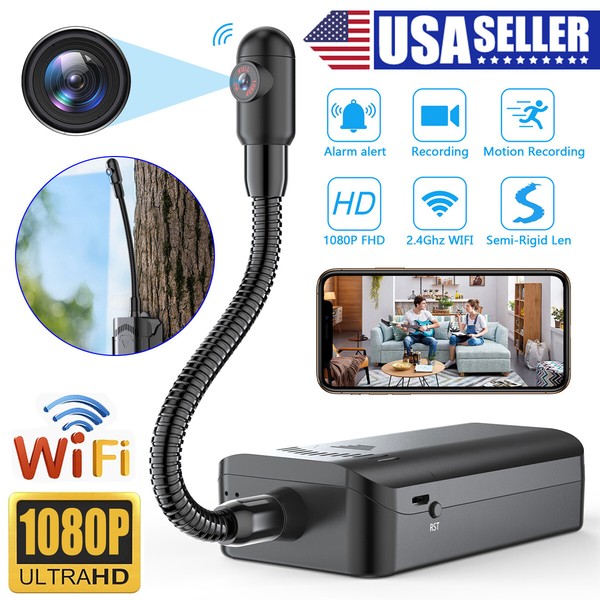 Flexible Wi-Fi spy camera with HD resolution.