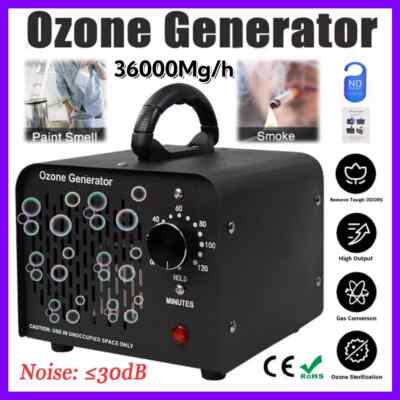 36000mg/h Ozone Generator Machine Air Purifier Ionizer Ozonator Timer Home New！