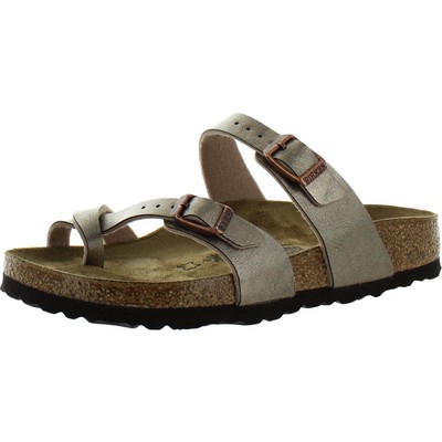 Женские сандалии Birkenstock Mayari Taupe из искусственной кожи со стелькой 37 BHFO 5560