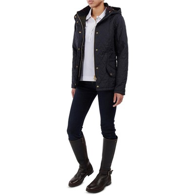 

Женское черное легкое стеганое пальто Barbour Millfire  BHFO 4900, Черный, Millfire