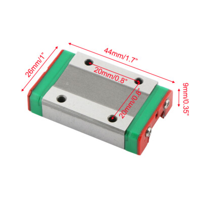 MGN12H Sliding Block DIY 3D 250mm-600mm +12mm Miniature Linear Slide Rail Guide