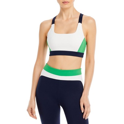 

Женский спортивный бюстгальтер для фитнеса Iselin Ivory Racerback Splits59 Athletic  BHFO 1631, Off white/indigo