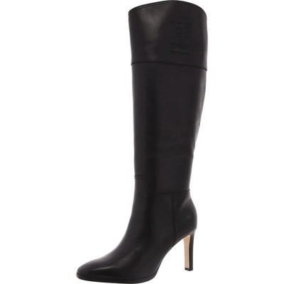 Женские черные сапоги до колена Lauren Ralph Lauren Page 8.5 Medium (B,M) BHFO 4299