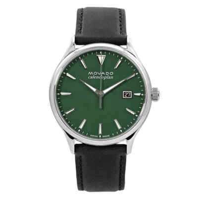 Pre-owned Movado Heritage Quartz Green Dial Men's Watch 3650156