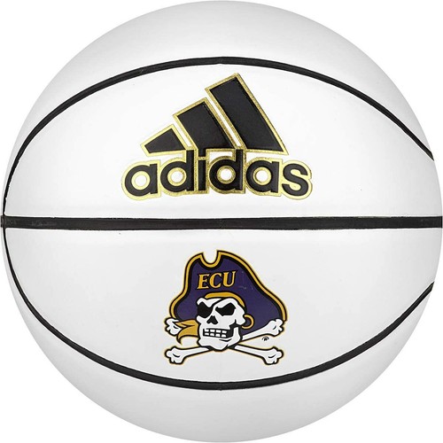 Баскетбольный мяч Adidas NCAA East Carolina Pirates Mini Autograph, размер 3
