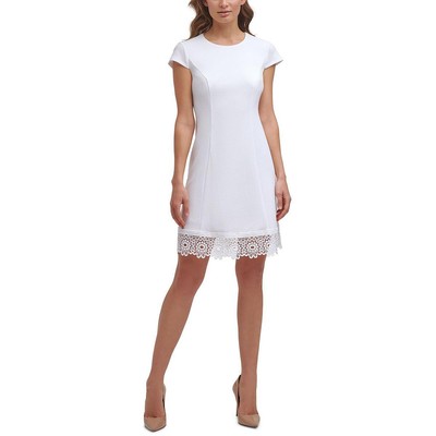 

Женское белое мини-платье с кружевной отделкой Jessica Howard Petites  BHFO 6224, Белый