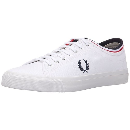 Fred Perry Vintage Tennis Canvas Sneakers Shoes Winter Red  display picture 3