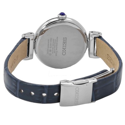 Pre-owned Seiko Dress Quartz Diamond White Dial Ladies Watch Srz545