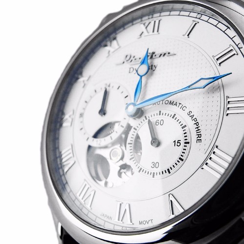 Pre-owned Rhythm A1509l01 Automatic Men's Wrist Watch 44x52mm Case Sapphire Crystal Lens