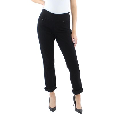Женские черные джинсы Jag Jeans с высокой посадкой и прямыми штанинами с пятью карманами 6 BHFO 7615