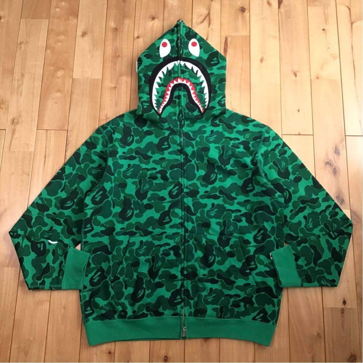 BAPE 2008 Shibuya city camo shark full zip hoodie NIGO A