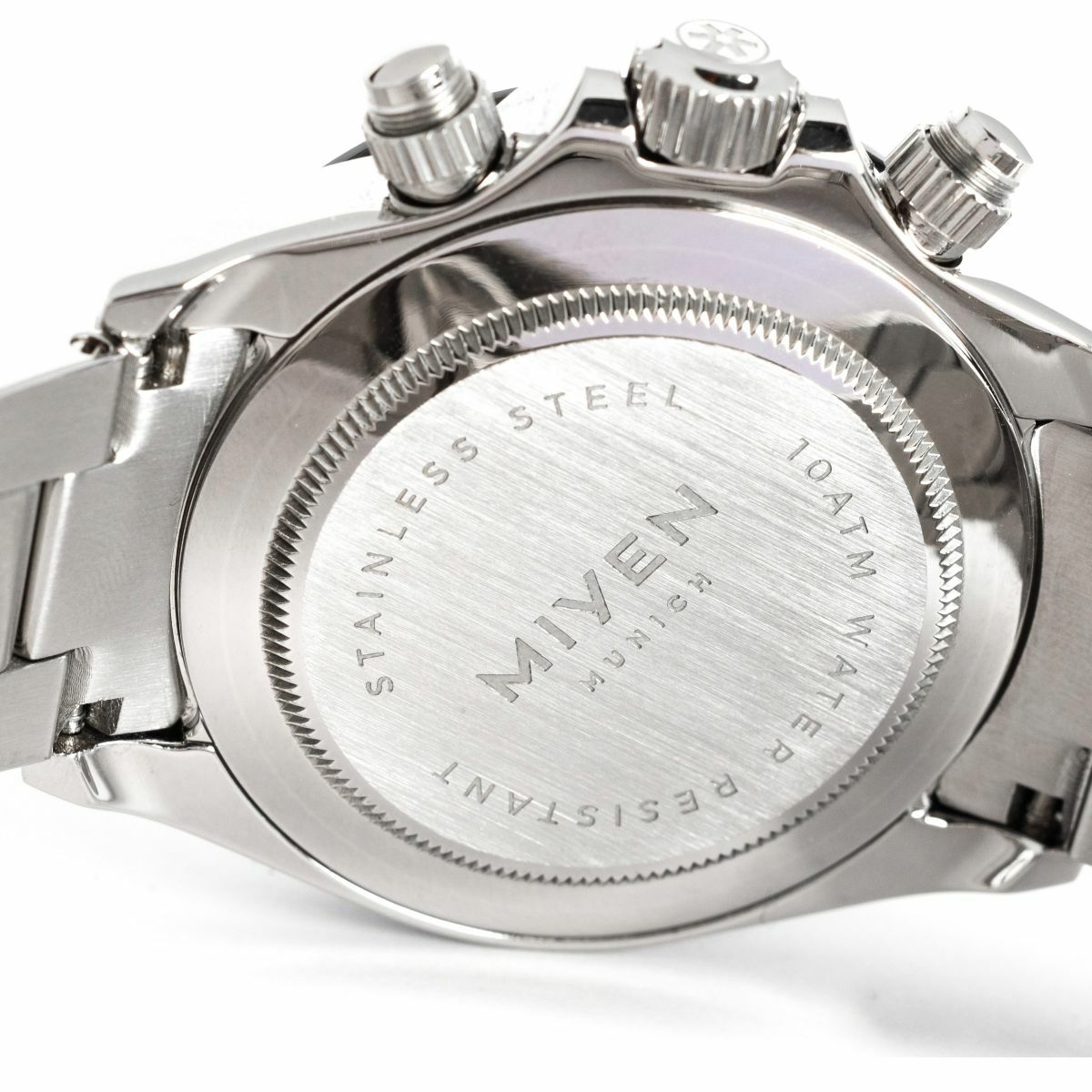 Pre-owned Miyen Munich Men's Chrono Watch Sport Analog Quartz Voyager 1140-21-3 Stainless