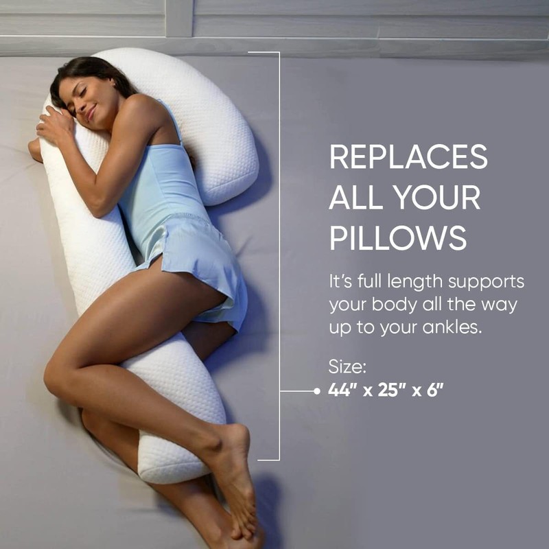 Mico-coil Fiber Curved Pillow Machine Washable