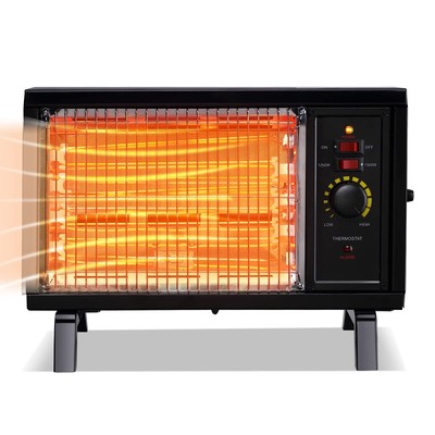 Homeleader ETL Portable Radiant Heater 1250W/1500W Space Heater for Indoor Us...
