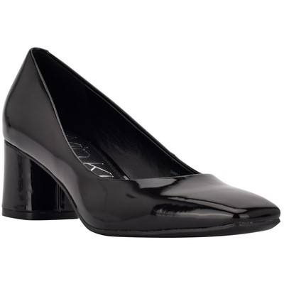 Женские лакированные туфли-лодочки Calvin Klein Alanta черного цвета 8 Medium (B,M) BHFO 8384