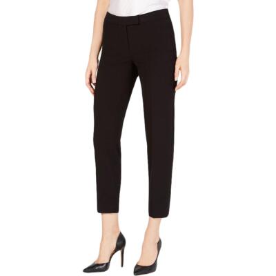 Женские черные офисные брюки-стрейч Anne Klein с узкими штанинами 16 BHFO 2187