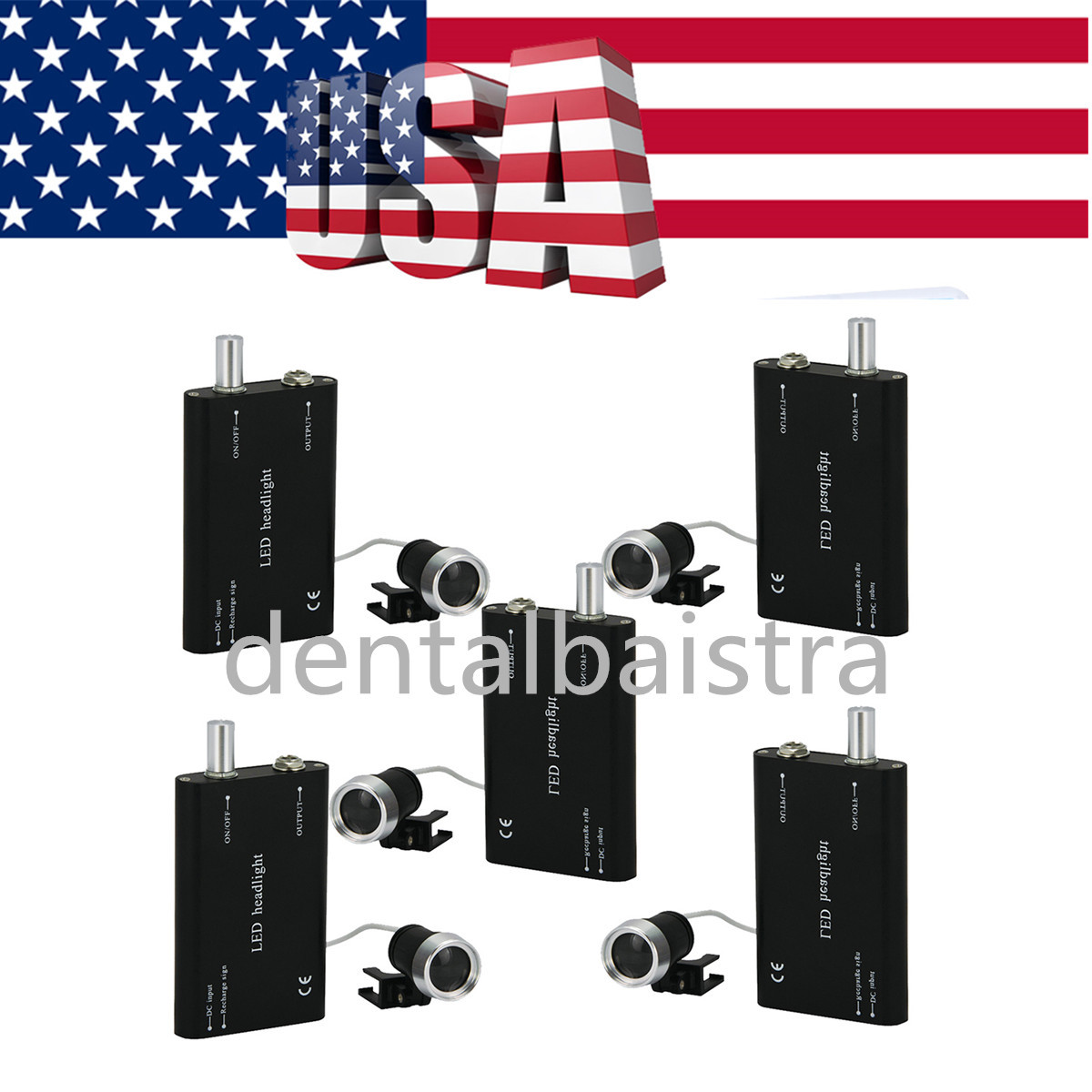 USPS !!! Dental Medical LED Head Light Rechargeable Battery Portable Headlight