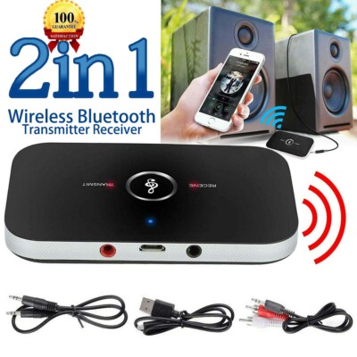 2 In 1 Bluetooth Transmitter Receiver Wireless Adapter For iOS Android TV  