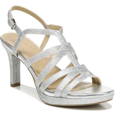 

Женские туфли на каблуке с блестками Baylor Naturalizer, ширина 11 (C, D, W) BHFO 4110, Silver glitter