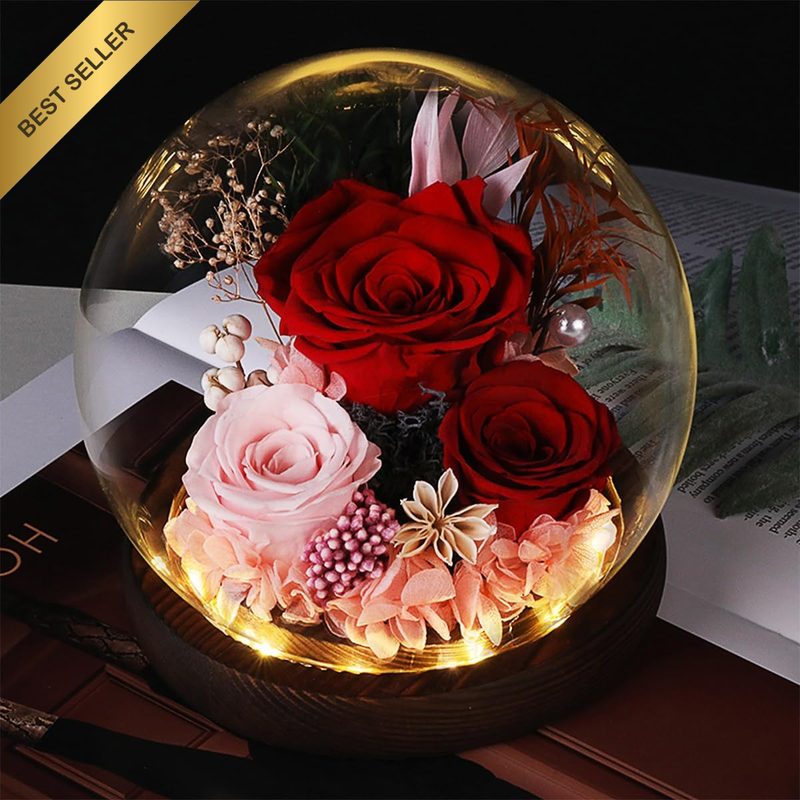 Rose Flowers Gifts for Women Mom,Preserved Immortal Roses Fresh Eternal Rose Flo