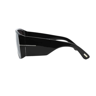 Pre-owned Tom Ford Raven Smoke Gradient Browline Unisex Sunglasses Ft1036 01b 60 In Gray